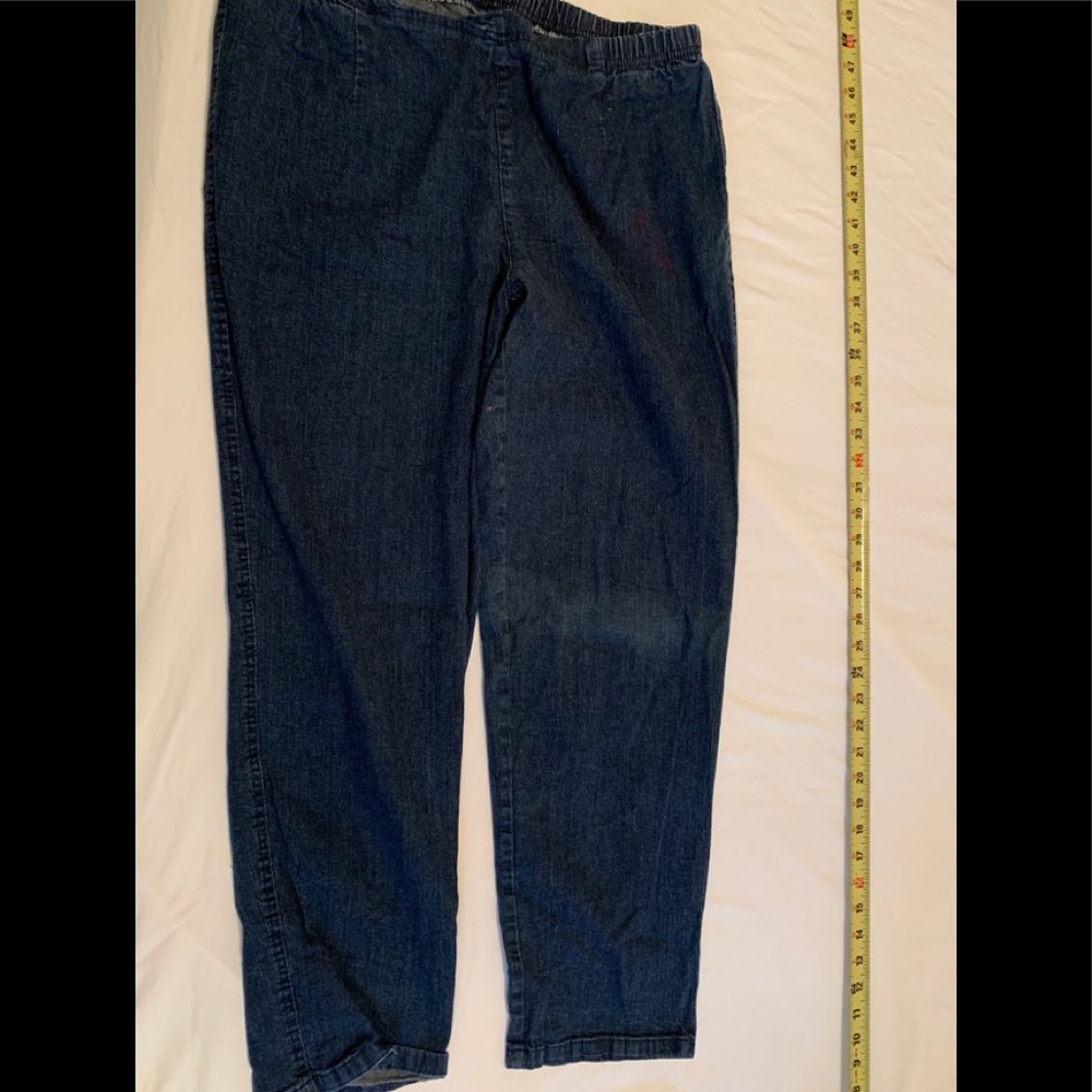 jeans stretchy elastic waistband size 16